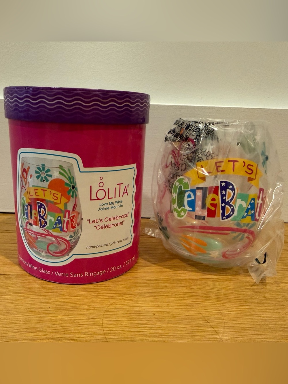 Lolita Celebrate Stemless Wine Glass